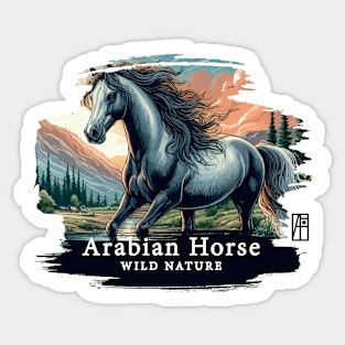 Arabian Horse - WILD NATURE - HORSE -4 Sticker